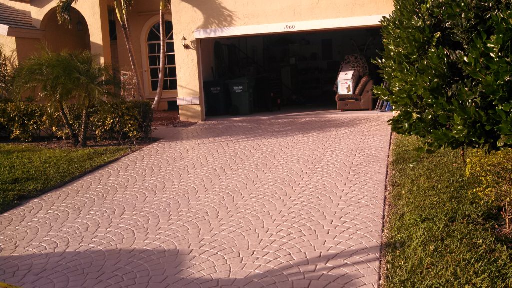 Stamped Concrete All About Pressure Clean & Seal