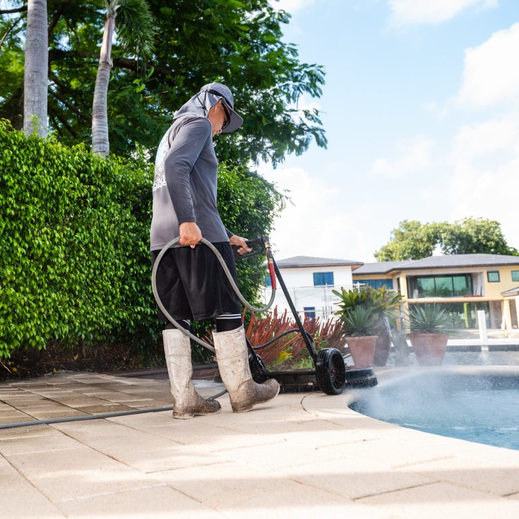 Pool Deck Stain Removal