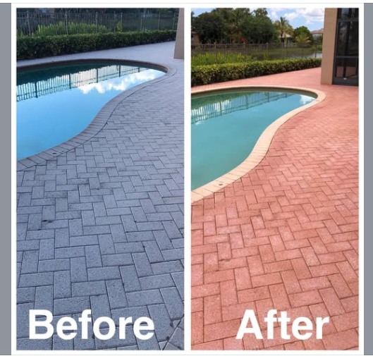 pool deck cleaning 