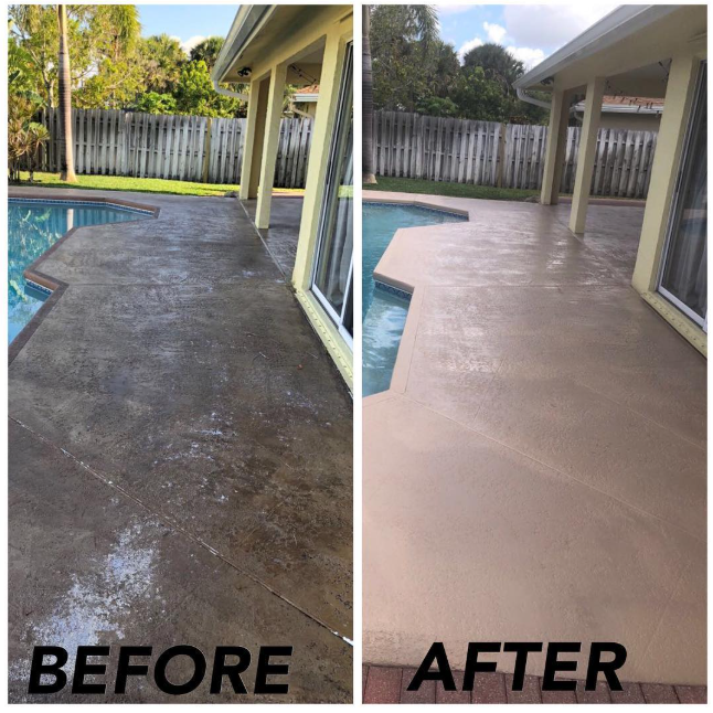 pool deck cleaning 