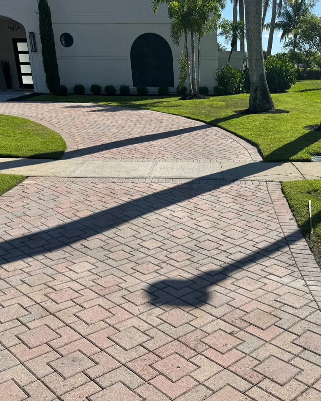 Driveway pavers before