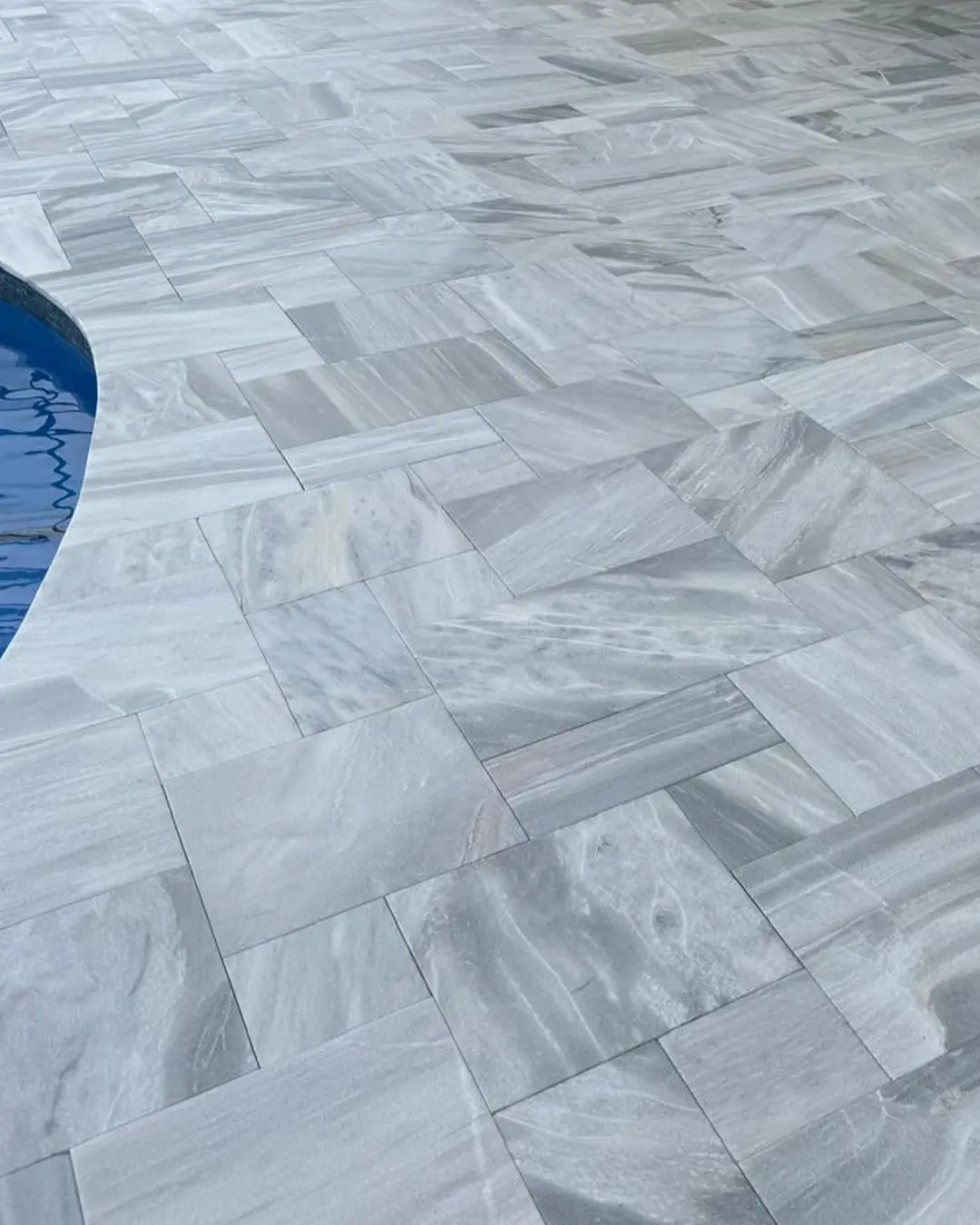 Marble detail after