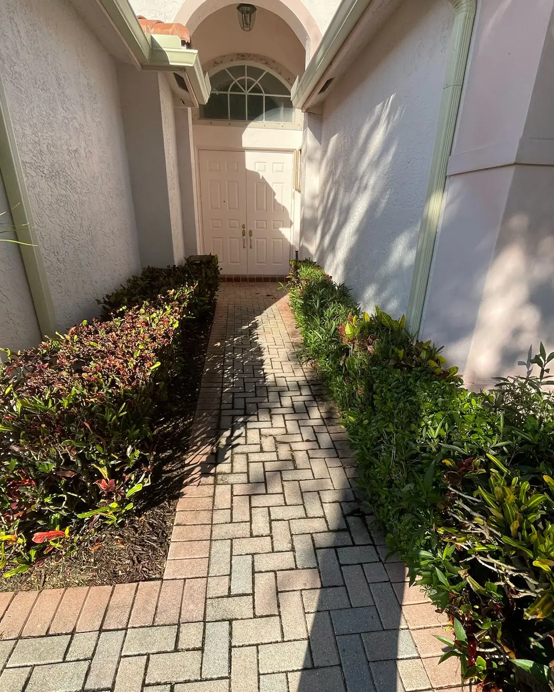 Patio cleaning before