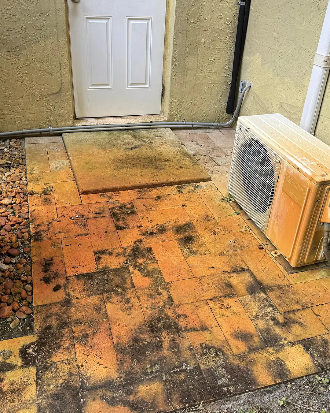 Paver cleaning and sealing before