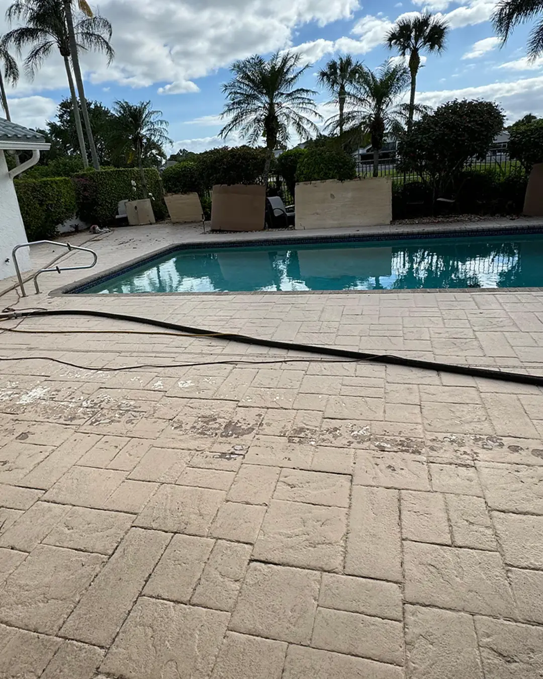 Sandblasting project before