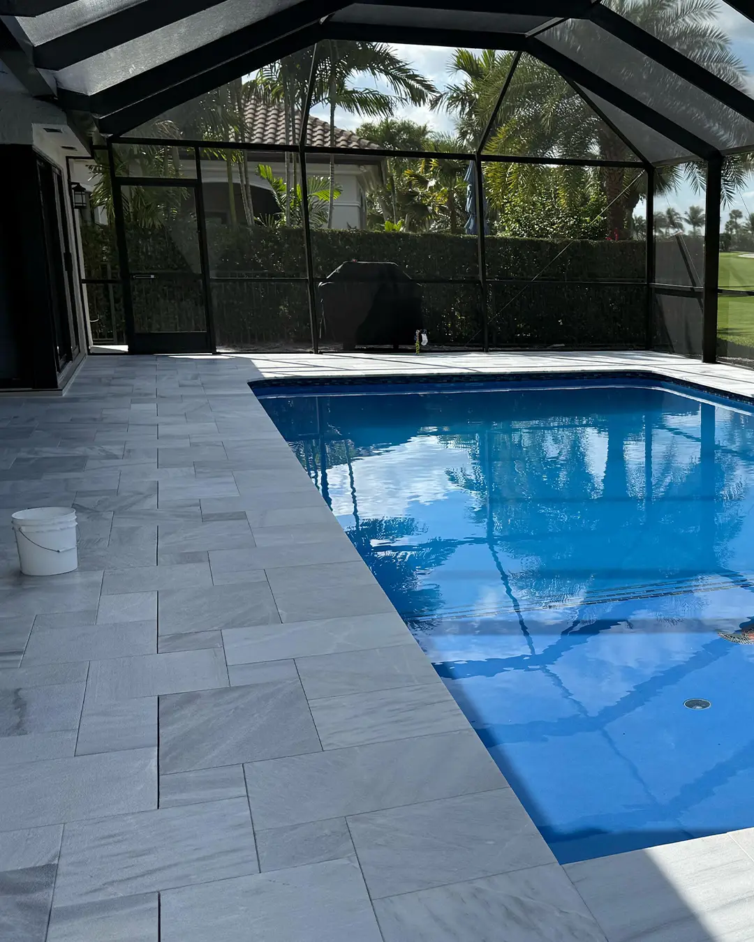 Marble surface after