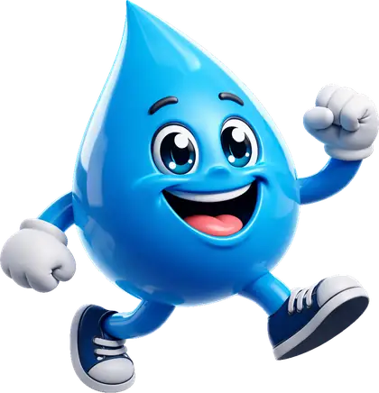 All About Pressure water drop mascot